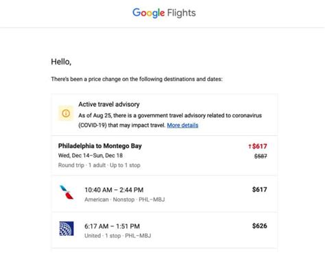 How to Set a Google Flights Price Alert & Other Flight Price Tracker Tips in 2024 - The Vacationer