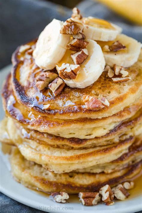 Easy Banana Pancakes (VIDEO) - NatashasKitchen.com