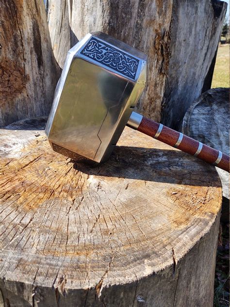 Mjolnir replica thors hammer steel 1:1 handmade can be | Etsy