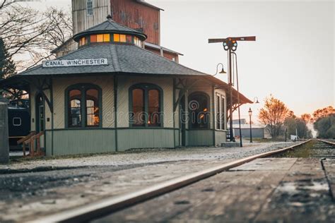 Historical Canal Winchester Train Station Editorial Photography - Image ...