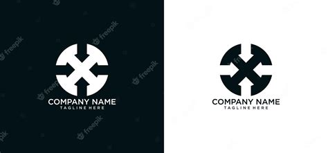 Premium Vector | Logo X CIRCLE initial design