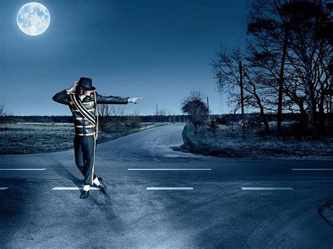 Michael jackson, moonwalk, cg, king of pop, man, trees, sky, singer ...