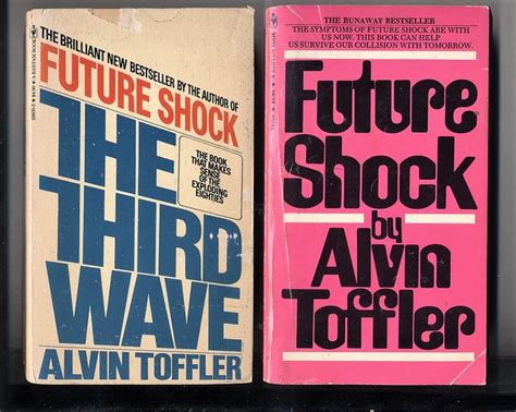 2 Books FUTURE SHOCK & THE THIRD WAVE Alvin Toffler Vintage Paperback ...