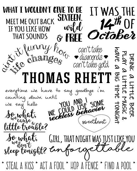 "thomas rhett life changes album lyrics" Posters by groovy-smoothie ...