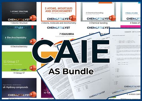 CAIE AS Bundle (9701) | chemcatalyst