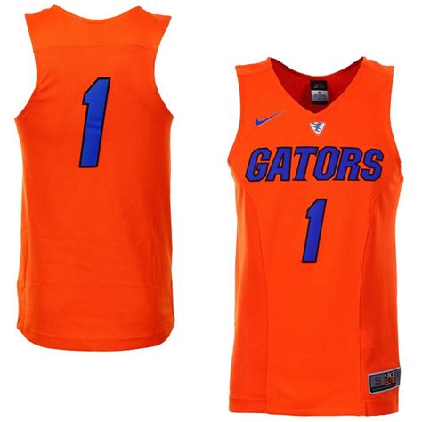 Men's Nike No. 1 Orange Florida Gators Hyper Elite Authentic Basketball ...