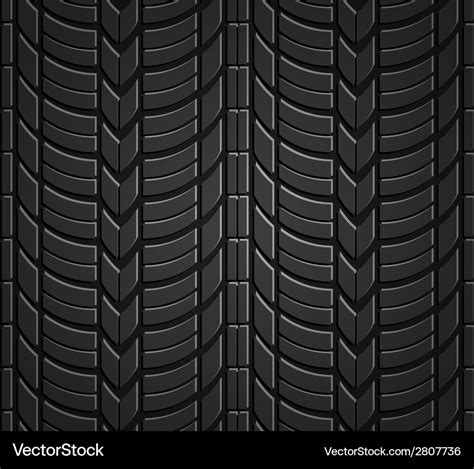 Wheel tire seamless pattern Royalty Free Vector Image