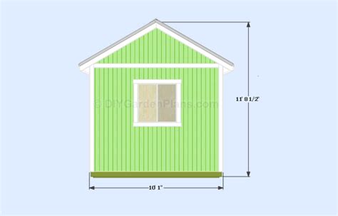 Gable Shed Plans | Overview | Page 2 (10×10) – 005 – DIYGardenPlans