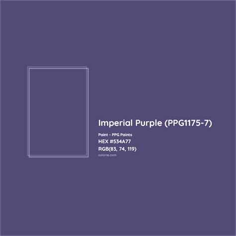 PPG Paints Imperial Purple (PPG1175-7) Paint color codes, similar ...