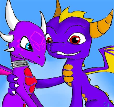 Skylander Spyro And Cynder by Scyrina on DeviantArt