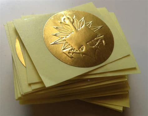 Custom Embossed Labels | Gold Embossed Stickers Australia