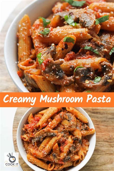 Tomato Mushroom Pasta - Cook it Real Good