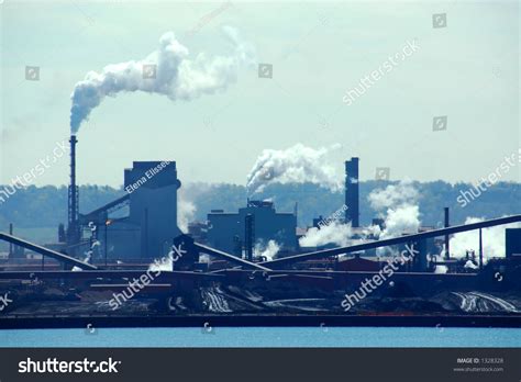 Steel Mill Industrial Pollution Stock Photo 1328328 : Shutterstock