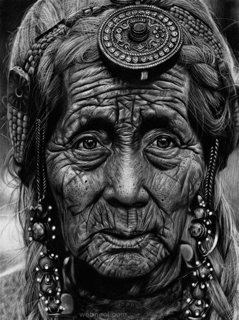 40 Beautiful and Realistic Portrait Drawings for your inspiration - part 2