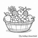 Fruit Basket Coloring Pages  Free & Printable sketch template