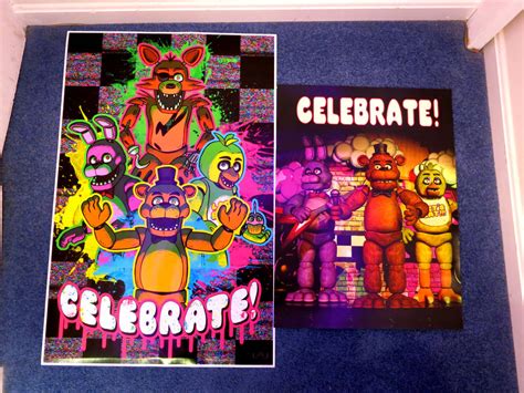 Five Nights at Freddy's Celebrate Posters by gold94chica on DeviantArt