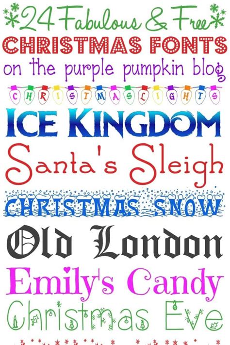 24 Fabulous and Free Christmas Fonts