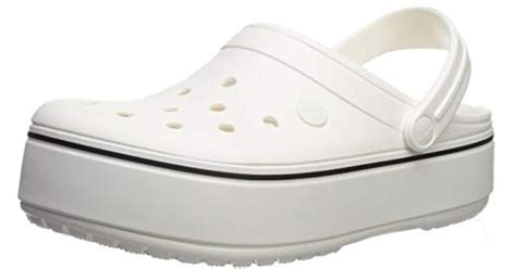 Crocs™ Unisex Adults' Crocband Platform Clog in White | Lyst