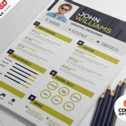 PSD Clean Resume Design Templates | PSDFreebies.com