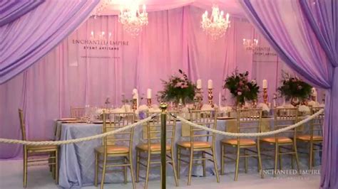 Purple and Gold Wedding Theme styled by Enchanted Empire - YouTube