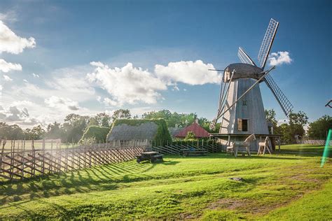 the old wooden windmill on Saaremaa island Photograph by Halina Jasinska | Fine Art America