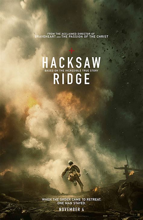 Lionsgate Releases New Poster for Mel Gibson's "Hacksaw Ridge" | CBN.com