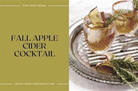 28 Fall Apple Cider Cocktails to Spice Up Your Season! | DineWithDrinks