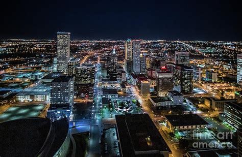 Tulsa Oklahoma Downtown Business District Aerial Skyline Photography ...