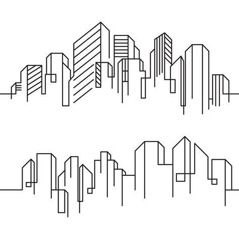 City Building Line art Vector Illustration template 3316837 Vector Art at Vecteezy