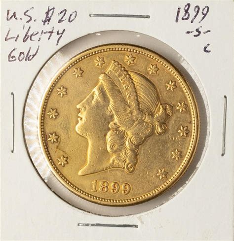 1899-S $20 Liberty Head Double Eagle Gold Coin