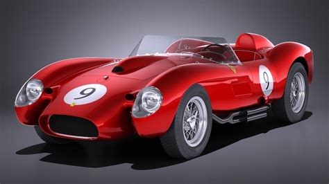 3D model Ferrari 250 Testa Rossa 1957 1958 | CGTrader