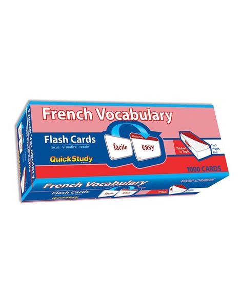 French Vocabulary Flash Card Set | French vocabulary, Flashcards, Vocabulary flash cards