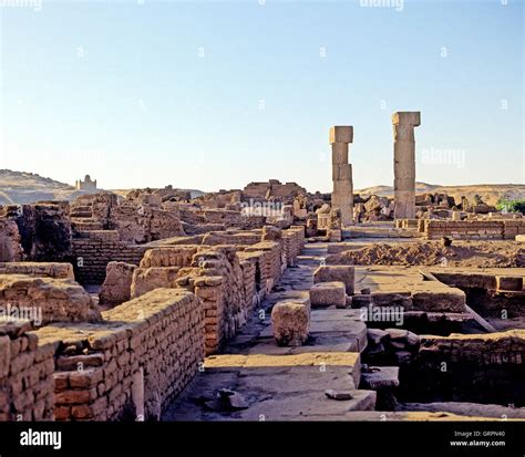 Temple of Khnum, Elephantine Island, Aswan, Upper Egypt Stock Photo - Alamy