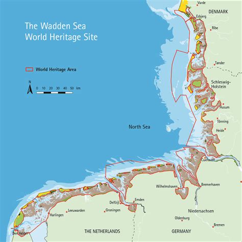 Wadden Sea World Heritage map | Wadden Sea