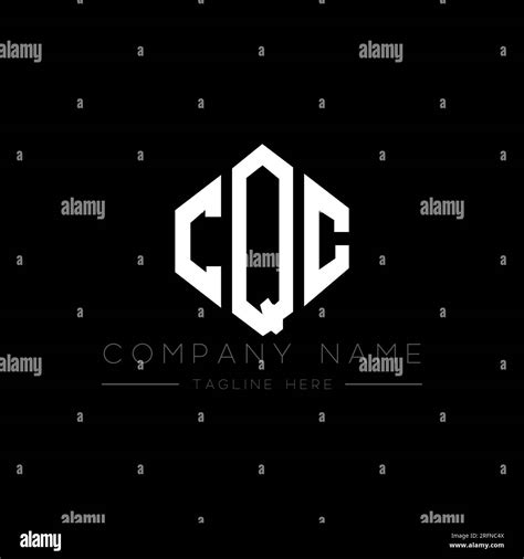 CQC letter logo design with polygon shape. CQC polygon and cube shape ...