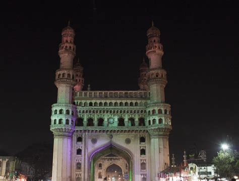 Charminar Night View | Red-Green-Purple color combination of… | Flickr