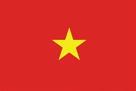 Vietnam's Flag - GraphicMaps.com