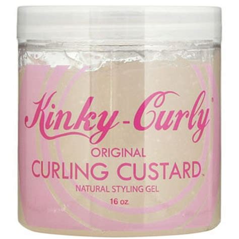 Kinky-Curly Original Curling Custard, Natural Styling Gel, 16 oz (472 ...