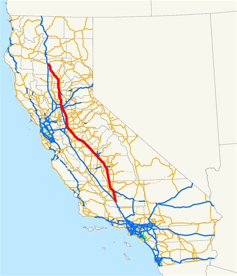 California Interstate Highway Map - Printable Maps