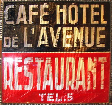 Vintage French Cafe Sign | Cafe Story