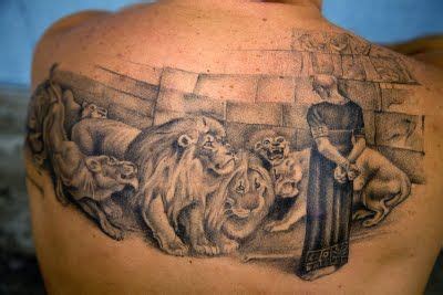 Daniel in the lion's den | Funky tattoos, Daniel and the lions, Tattoo ...