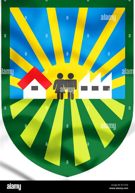 3D Sderot coat of arms, Israel. 3D Illustration Stock Photo - Alamy