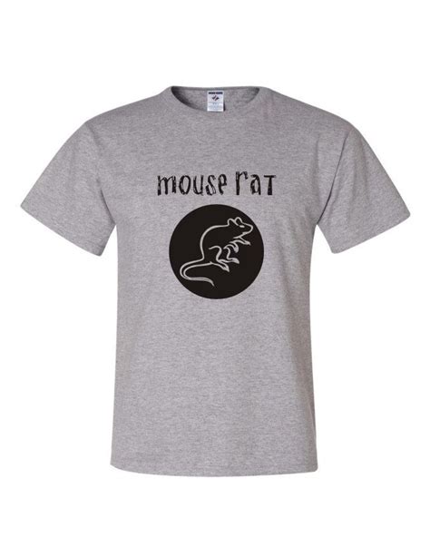 Mouse Rat band T-Shirt - Black and Grey - Parks & Rec - Unisex | Band tshirts, T shirt black ...