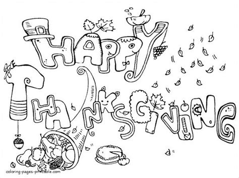 Happy Thanksgiving Coloring Pages 2023 – Free Thanksgiving Coloring ...