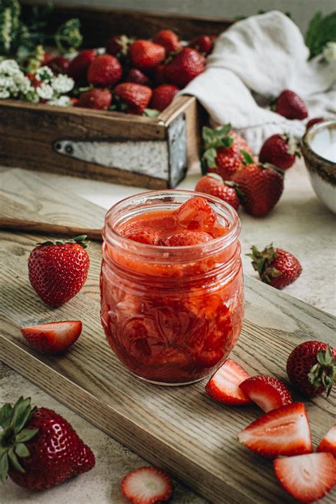 Vegan Strawberry Sauce - Aimee Mars