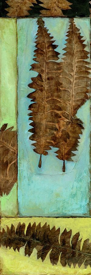 Fossilized Ferns I Painting by Jennifer Goldberger - Fine Art America