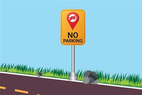 No parking zone with Road city and location icon Vector illustration 16150325 Vector Art at Vecteezy