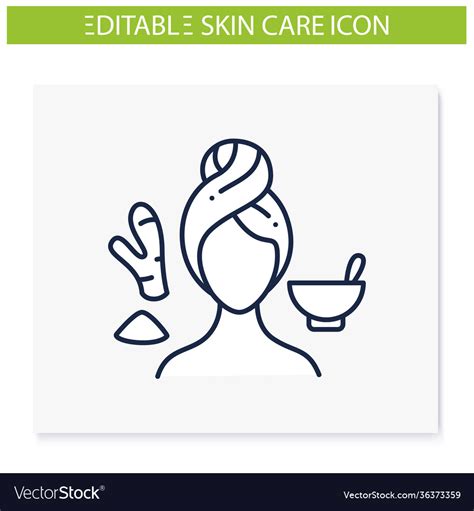 Detoxifying body scrub line icon Royalty Free Vector Image