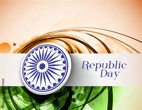 Indian flag for Republic Day Stock Vector | Adobe Stock