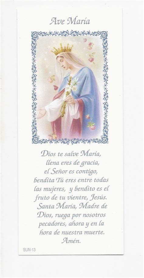 Ave María oración - Arte Religioso Martha